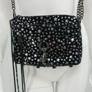 Rebecca Minkoff Black Silver Crossbody Bag